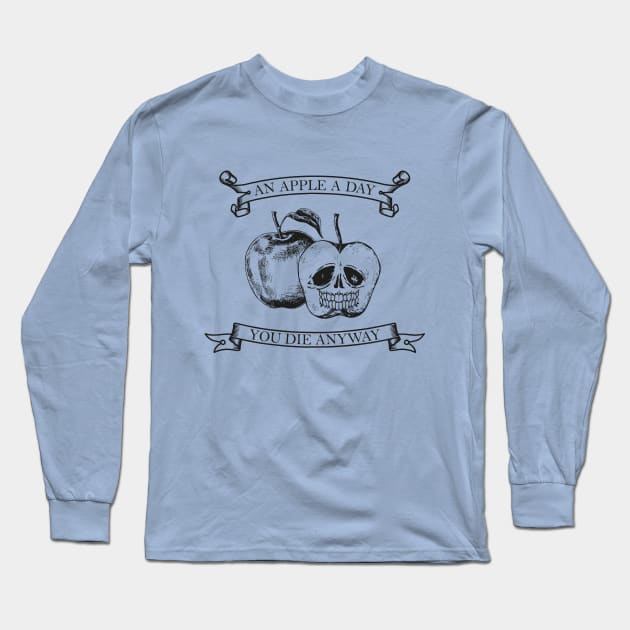 An apple a day! Long Sleeve T-Shirt by WhateverWear